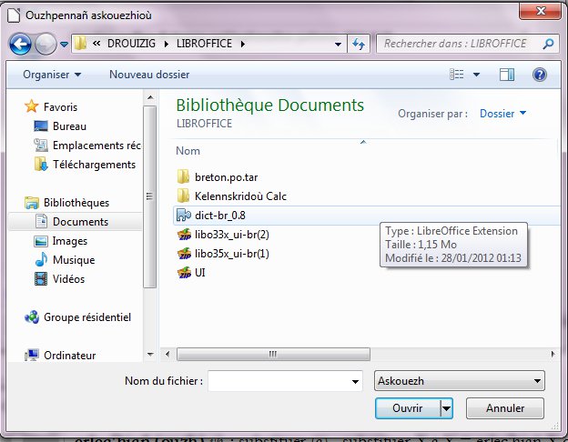 Comment installer une extension sur LibreOffice