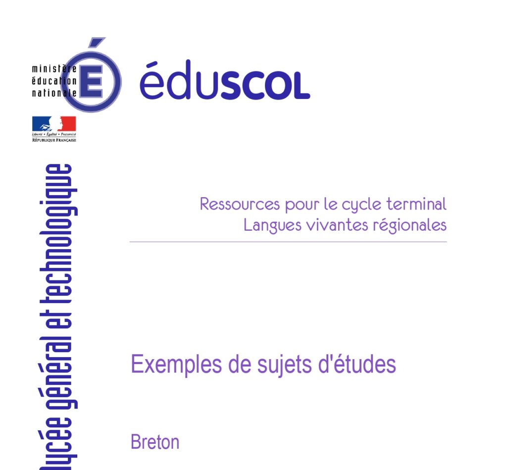 Liste de ressources pour des études sur le breton - 2013 - Studiadennoù